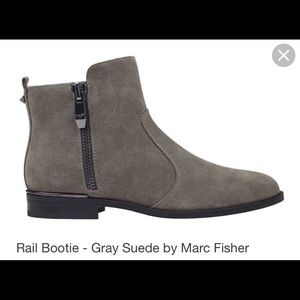 Marc Fisher suede grey booties size 9 new